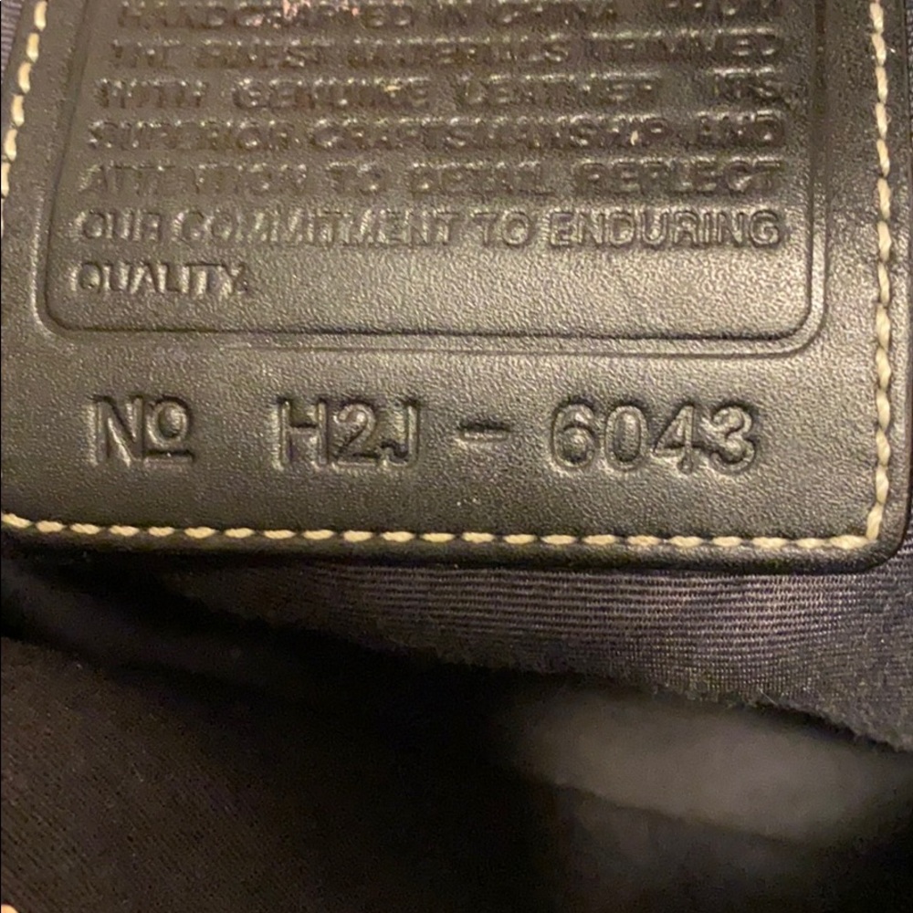 Authentic Coach mini jacquard tote. - Picture 7 of 9